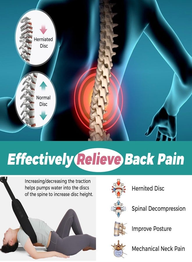 Fanwer Spinal Decompression Devices Lumbar Traction Low Back Stretcher Spine Decompression Belt for Lumbar Spine Pain Relief, Back Stretching Belt for Herniated Discs, Spondylosis and More - Image 4