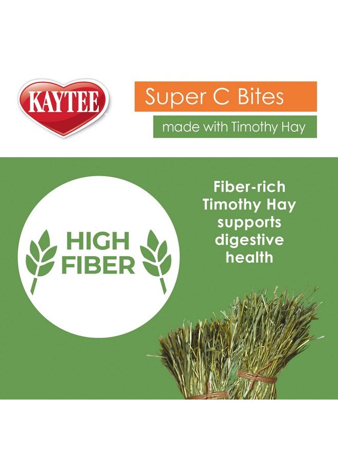 Kaytee Super C Bites Treat For Pet Guinea Pigs, Adult Rabbits, Chinchillas, and Other Small Animals, Cranberry and Orange, 4 oz - Image 4