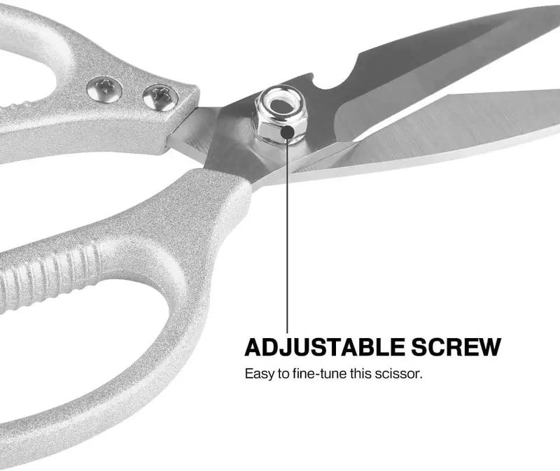 SKYTONE Multi Purpose Made In Japan Kitchen Scissors, food scissors,Premium Stainless Steel Solid Kitchen Shears for Meat, Seafood, Chicken, Vegetables, Herbs, BBQ, Bottle Opener (Meat Scissor) - Image 4