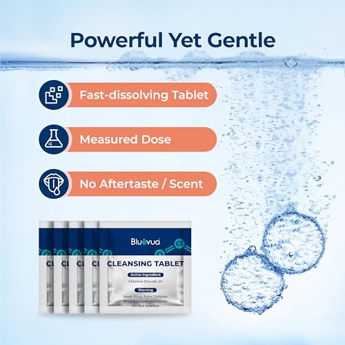 Bluevua Cleansing Kit for RO100ROPOT & RO100ROPOT-UV – Includes 5 Cleaning Tablets and Filter Accessory for Internal System Maintenance and Freshness Support - Image 5