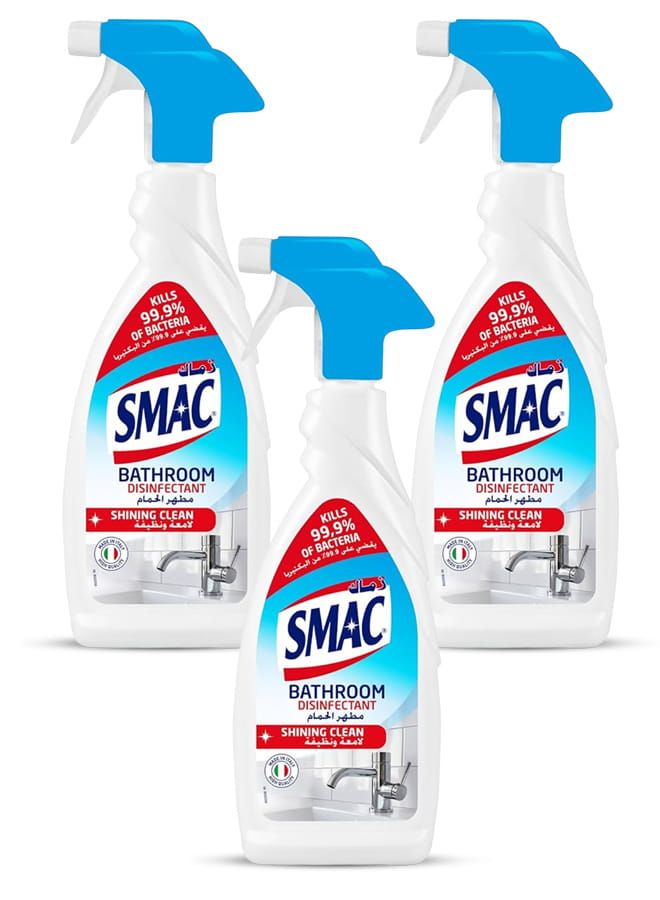 Smac Bathroom Disinfectant 3x650ml - Image 1