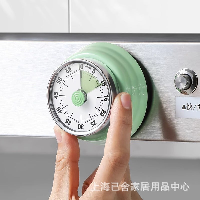 Japanese-Style Mechanical Timer Kitchen Cooking Timing Reminder Visual Time Management Alarm Clock Countdown Magnetic Attraction - Image 5