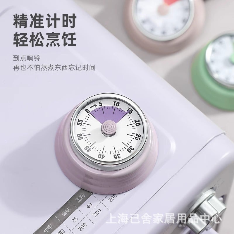 Japanese-Style Mechanical Timer Kitchen Cooking Timing Reminder Visual Time Management Alarm Clock Countdown Magnetic Attraction - Image 3