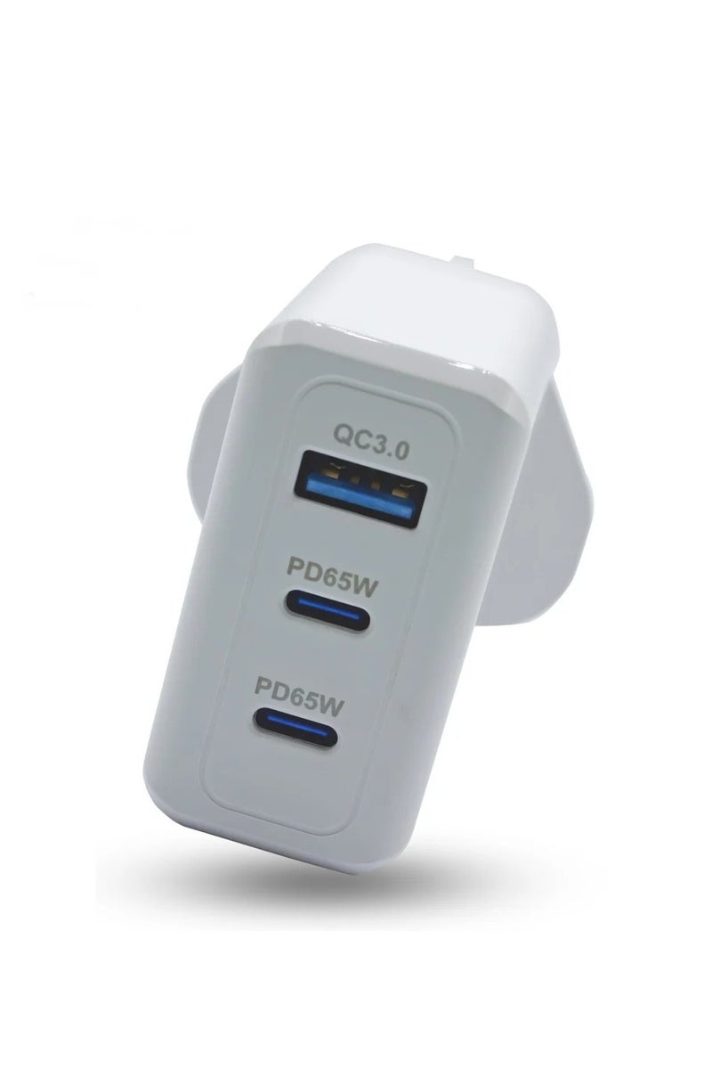 فين ديونز محول شحن فائق السرعة USB-C بقوة 65 واط | متوافق مع هواتف S24 وS23 وS22 وS21 وS20 Ultra وS24+ وS23+ وS22+ وS21+ وA53 وA15 وA55 وA54 - من النوع C محول طاقة - Image 2