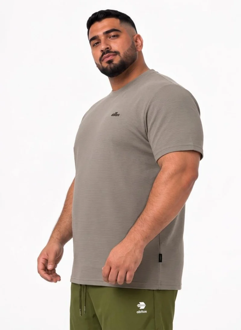 Abitos Level Up Plus Size SoftTouch Training Tshirt Khaki