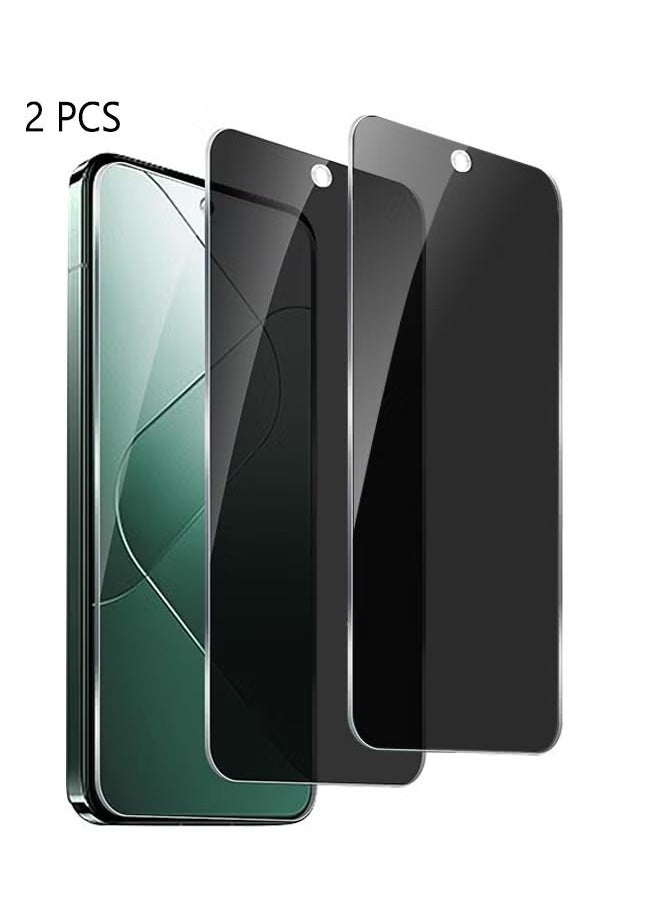 SNBFA 2 PCS Xiaomi 14 Privacy Screen Protector with Easy Install Anti-Scratch Glass 9H Hardness,Anti-Spy Anti-fingerprint Anti-drop Tempered Glass Film Protector Full Cover Protection accessory  - Image 1