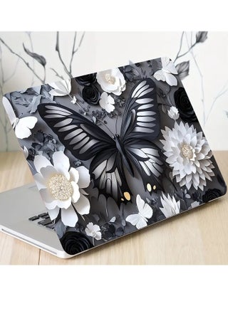 Butterfly & Floral Laptop Sticker, Vinyl Laptop Skin Decals - Waterproof, Scratch-Resistant Art Stickers for Laptops, Cars, Helmets, Motorcycles, Fridges - pzsku/ZB883E3112D8D0626BE26Z/45/1743864808/8bb16ffd-d1df-4276-bf93-f93eca42a941