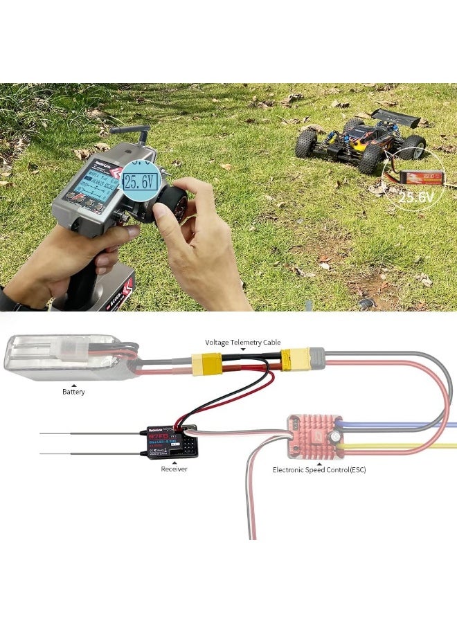 Radiolink RC6GS V3 7-Channel RC Transmitter and Gyro Receiver, 2.4GHz for RC Crawler, Drifting Cars, Buggy Cars & Boats - Image 4