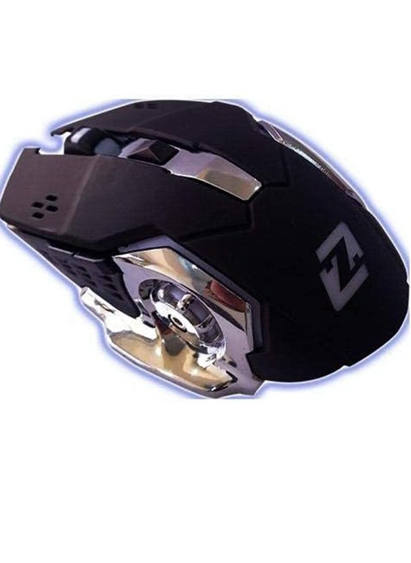 Zero - The ZR-1900 is a wired gaming mouse that features a maximum resolution of 3200 DPI and is equipped with six responsive buttons. It connects easily via USB, making it a plug-and-play device, ensuring quick connection to your laptop or computer - Image 1