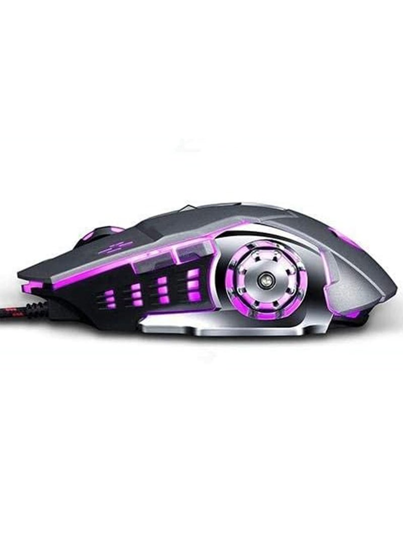 Zero - The ZR-1900 is a wired gaming mouse that features a maximum resolution of 3200 DPI and is equipped with six responsive buttons. It connects easily via USB, making it a plug-and-play device, ensuring quick connection to your laptop or computer - Image 1