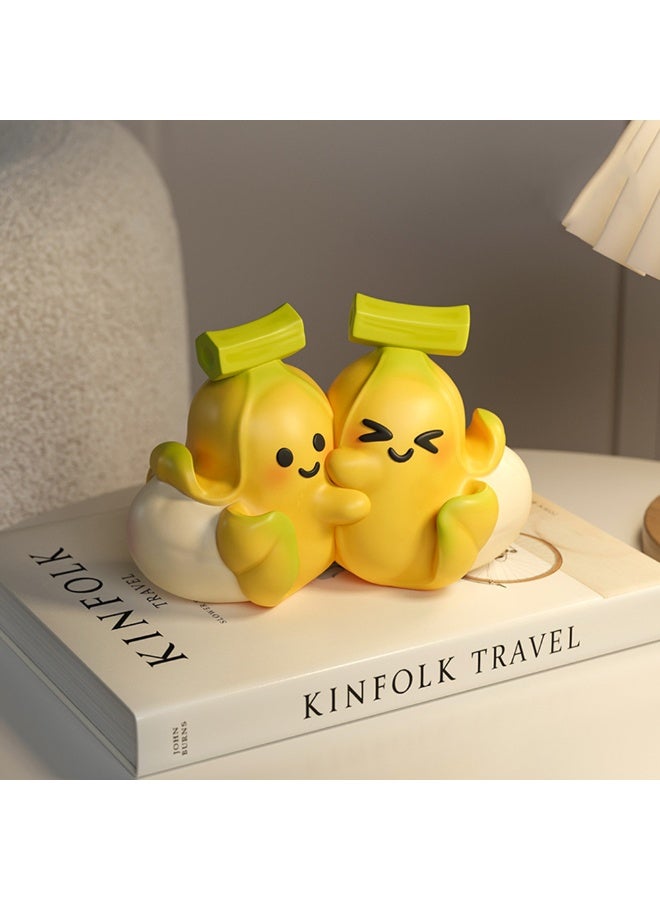 1pair لطيف غرفة الأطفال الموز شكل Bookend للرفوف غير الانزلاق الثقيلة كتاب سقف لأقراص مدمجة ديكور المنزل مقسم الكتاب للمكتب غرفة الدراسة المدرسية - Image 2