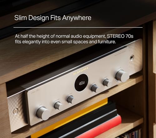 Marantz STEREO 70s 2-Ch AV Receiver (75W X 2) - 4K/120 and 8K Compact Home Theater Receiver, Class A/B Amplification, Supports Spotify Connect, Airplay 2, Bluetooth, & More via Wi-Fi & HEOS Multi-Room - Image 3