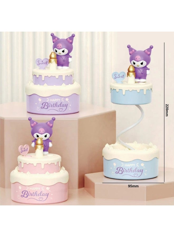 Cartoon Sanrio Small Table Lamp Student Desk Eye Protection Table Lamp Multifunctional Cute Gift Cake Modeling-Color:Sanrio Cake Small Table Lamp Mix And Match-Size:9.5-9.5-22cm  - Image 3