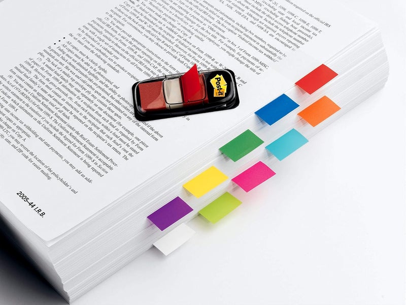 3M Post-it Flags 1" Dispenser, Red Color, 50 Flags/Pack - Mark, Highlight, Color Code, Organize Files - Image 3