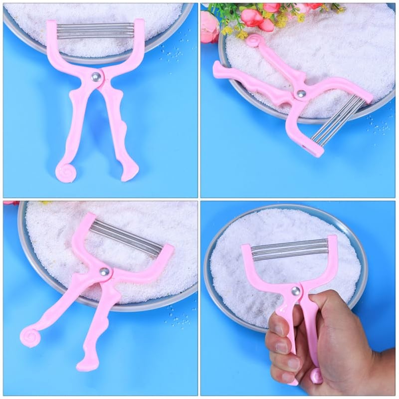 Pink Stainless Steel Facial Hair Remover Epilator for Women Upper Lip Chin Cheeks Neck - Image 4