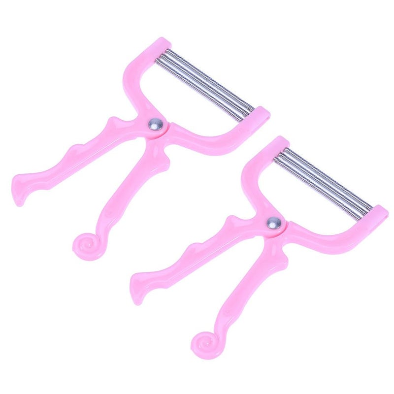 Pink Stainless Steel Facial Hair Remover Epilator for Women Upper Lip Chin Cheeks Neck - Image 2