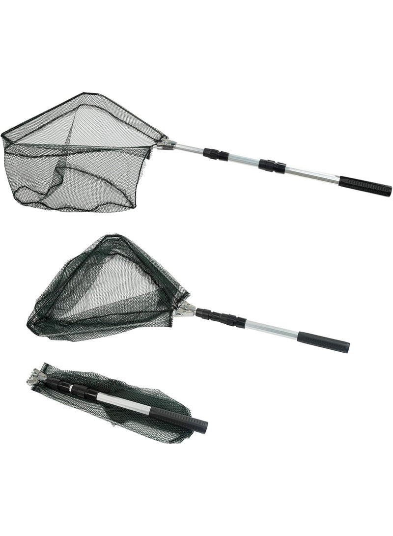 RESTCLOUD Fishing Landing Net with Telescoping Pole Fishing Net Freshwater Fishing Net for Pond, Handle Full Extended to 50 Inches - Image 1