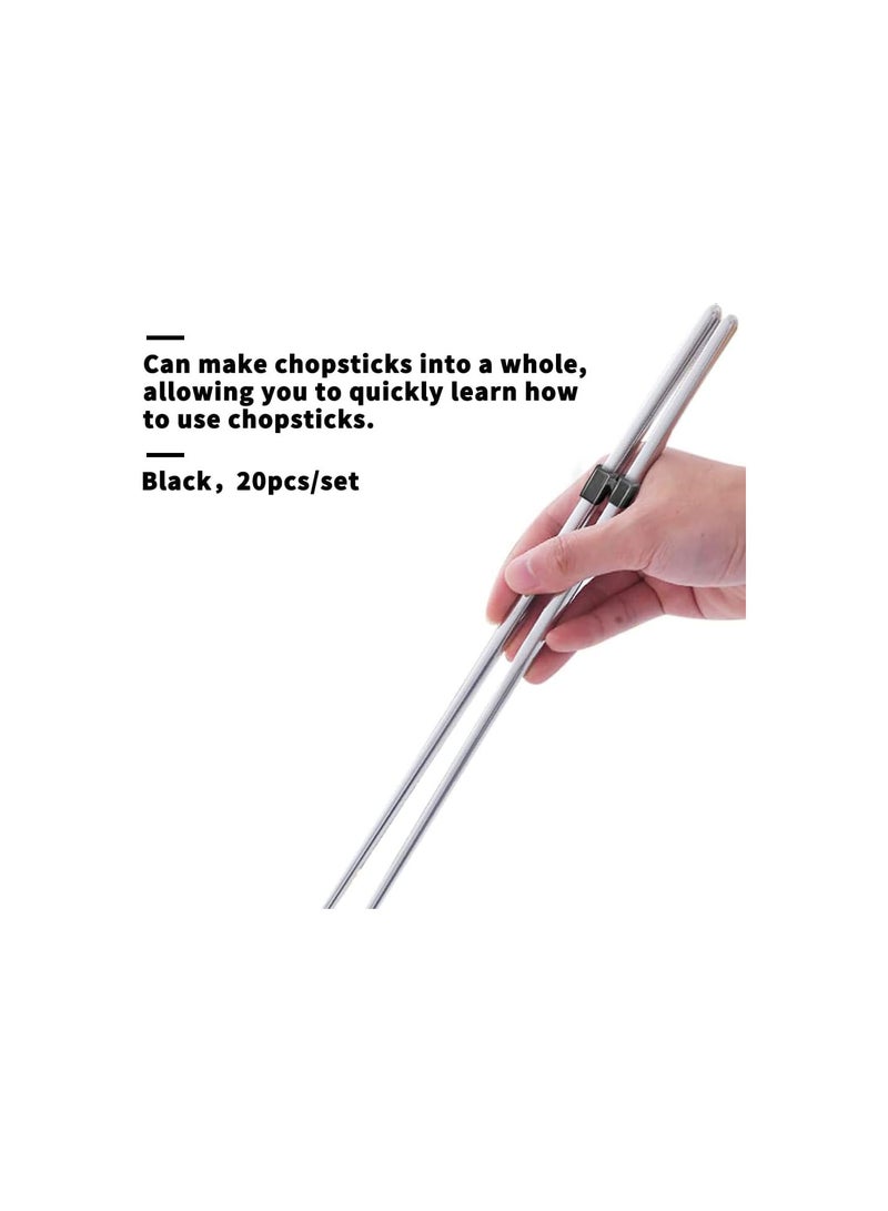 GGOOT 20PCS Reusable Chopstick Helpers Training Chopsticks for Many age, Beginner, Trainers or Learner - Image 4