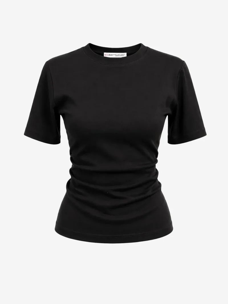 ميكسراي MIXRAY Basic Crew Neck Slit T-Shirt