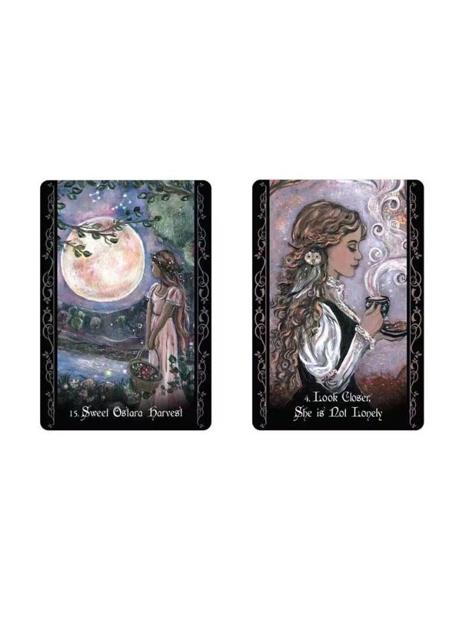 NIBEMINENT Solitary Witch Divination Deck - 45 Tarot Cards - Electronic Divination Game - Beautiful Divination Deck - For Entertainment Purposes (English Version) - Image 2