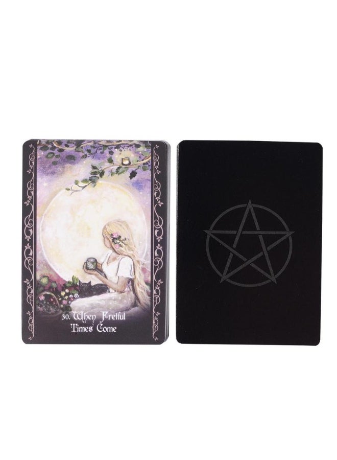 NIBEMINENT Solitary Witch Divination Deck - 45 Tarot Cards - Electronic Divination Game - Beautiful Divination Deck - For Entertainment Purposes (English Version) - Image 5