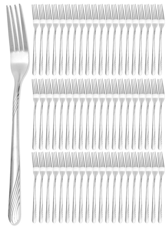 WAKCCIL 240 Pcs Dinner Forks Bulk Set, 6.7 Inch Stainless Steel Silverware Dinner Fork Set, Table Cutlery Mirror Polished Salad Flatware for Home, Restaurant, Kitchen, Dishwasher Safe - Image 1