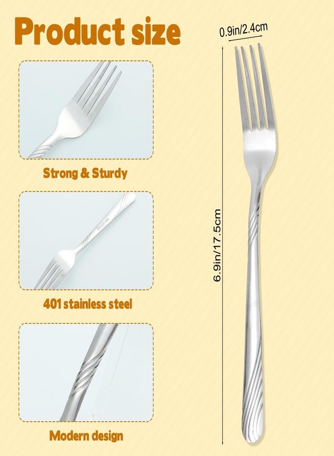 WAKCCIL 240 Pcs Dinner Forks Bulk Set, 6.7 Inch Stainless Steel Silverware Dinner Fork Set, Table Cutlery Mirror Polished Salad Flatware for Home, Restaurant, Kitchen, Dishwasher Safe - Image 2