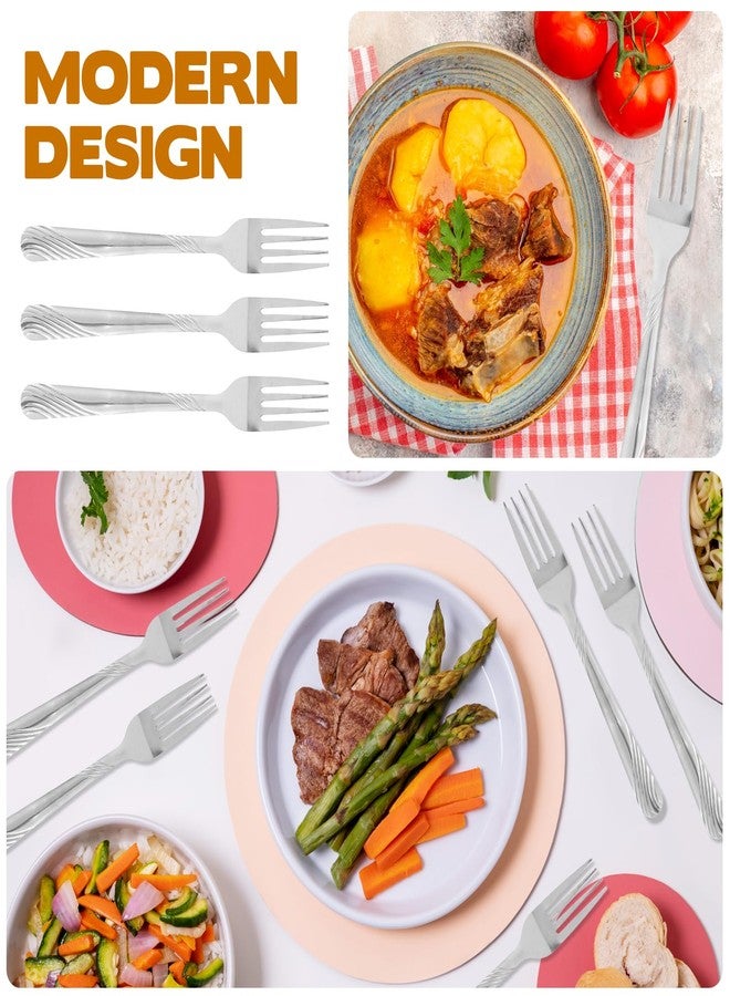 WAKCCIL 240 Pcs Dinner Forks Bulk Set, 6.7 Inch Stainless Steel Silverware Dinner Fork Set, Table Cutlery Mirror Polished Salad Flatware for Home, Restaurant, Kitchen, Dishwasher Safe - Image 4
