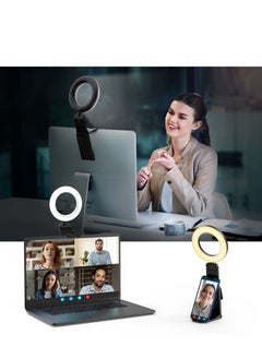 Y&D Ring Light for Computer Laptop, Video Conference Lighting kit Zoom Meetings, 5" Small Led Selfie Portable with Stand  - Image 1