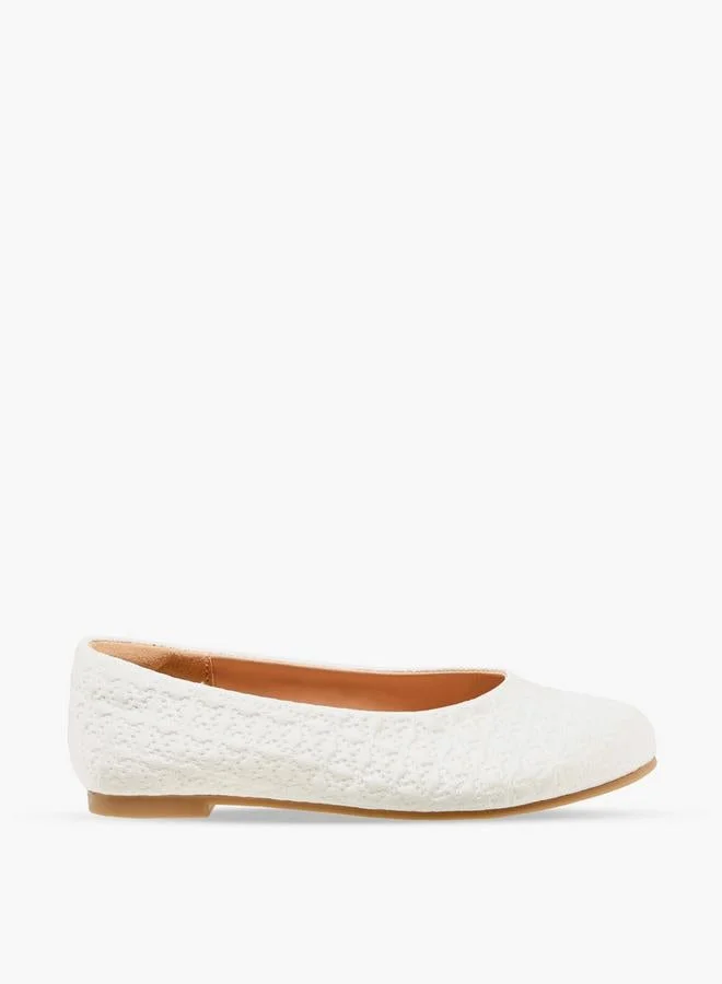 Girls Quilted Ballerina Shoes