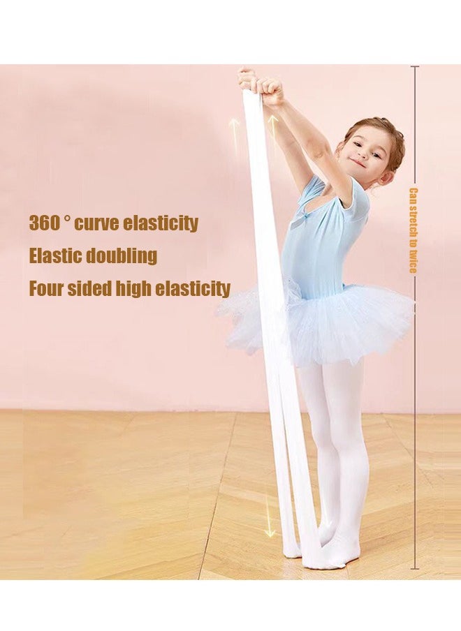Generic 2 Pairs Girls Dance Socks,Girls Ballet Tights | Ballet Tights Kids Soft Elasticity Tights Bulk School Uniform Costume With Tights，Child Long Stockings Suitable For Dancing Performing  - Image 2
