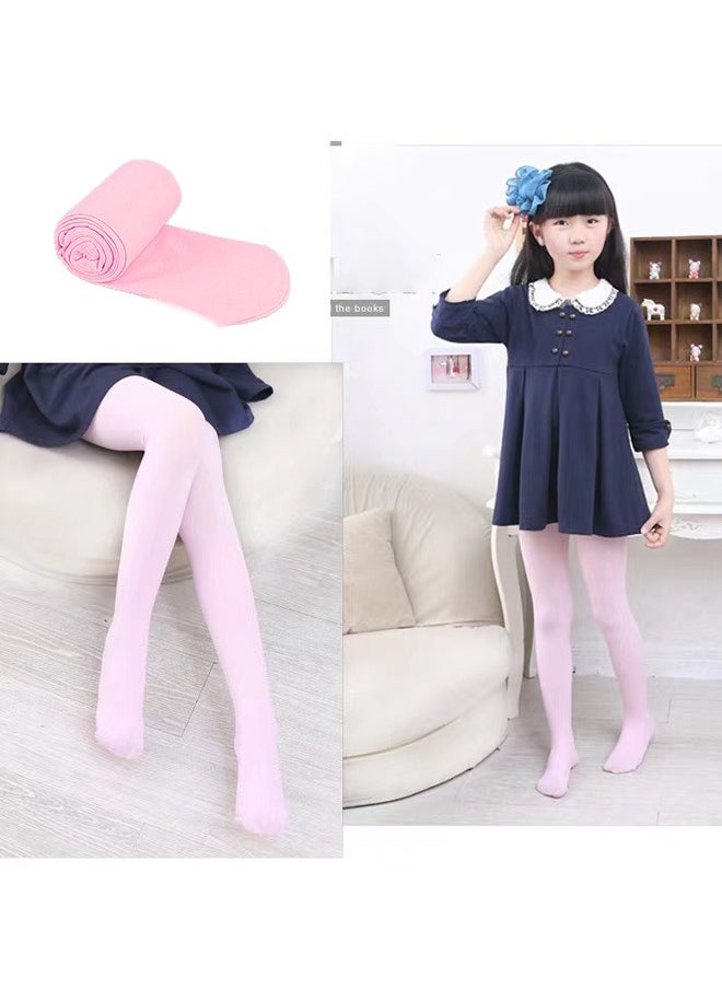 Generic 2 Pairs Girls Dance Socks,Girls Ballet Tights | Ballet Tights Kids Soft Elasticity Tights Bulk School Uniform Costume With Tights，Child Long Stockings Suitable For Dancing Performing  - Image 3