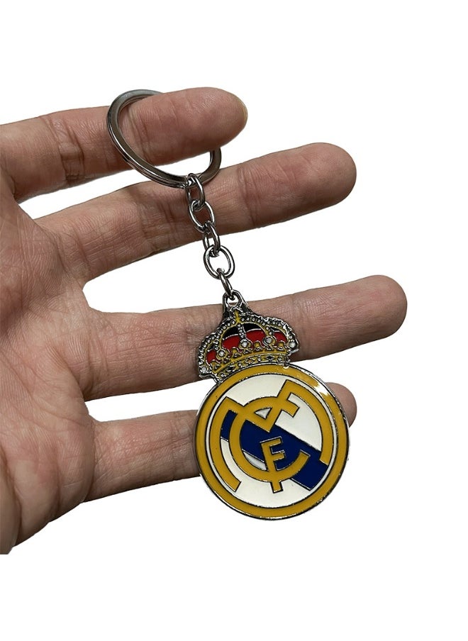 Generic Football Team Keychain Real Madrid/Brazil/Argentina/Germany/Barcelona/Juve Keychain Accessory Pendant Bag Chain Car Keychain Creative Gift for Unisex 