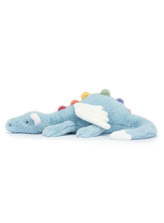 Jellycat Sky Dragon – Soft Blue Plush Dragon with Rainbow Spines & White Wings – Large 50cm Cuddle Toy for Kids, Nurseries & Collectors - Image 5