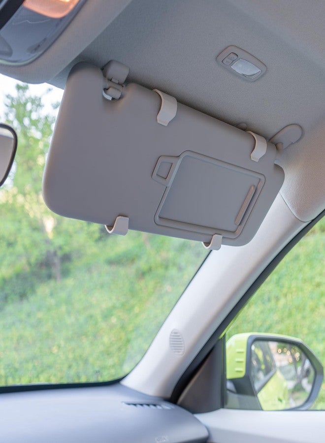 BrainExploder Sun Visor License Plate Mount (Universal Fit) No Drill, No Tool Install for a Clean Look and No Clutter on The Front of Vehicle (White) - Image 3