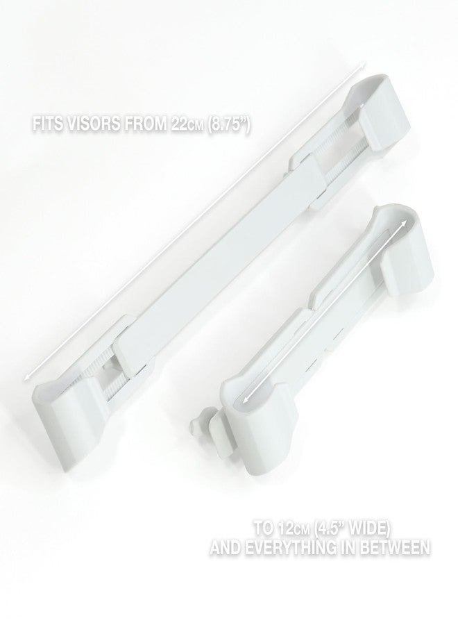 BrainExploder Sun Visor License Plate Mount (Universal Fit) No Drill, No Tool Install for a Clean Look and No Clutter on The Front of Vehicle (White) - Image 5