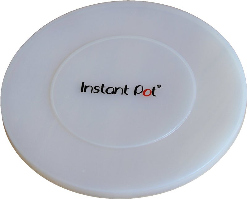 Instant Pot Silicone Lid, 9.8-In, 5-Qt & 6-Qt Pot Lid, From the Makers of Instant Pot, Reusable Silicone Lid for Bowl and Food Cover, Microwave Cover for Food, Transparent White - Image 1