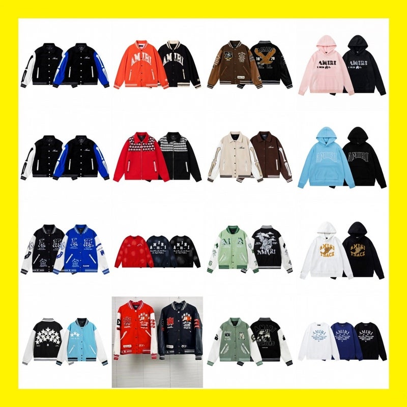 Correct Version】Am1Ri Embroidered Bone Print Pilot Casual Jacket For Men And Women, Winter Baseball Jacket - Image 2
