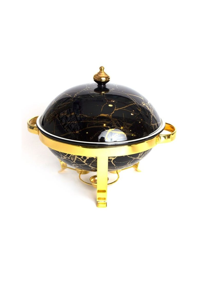 السيف  وعاء شوربة بغطاء 36 سم أسود السيف هوم