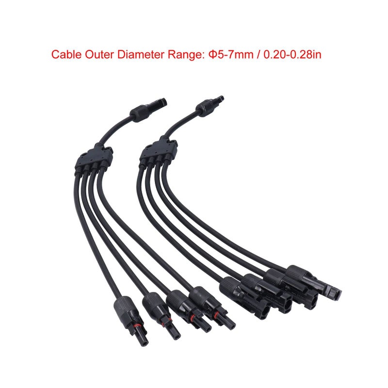 IP67 Solar Y Branch Connector 4 to 1 30A for Multiple Panel Arrays - Image 3