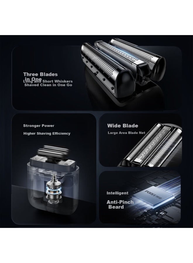 Flyco Borui Series Rotary Men's Electric Shaver Three-head Portable Mini Fast Charging Waterproof P21 Gift For Boyfriend Husband Friend Birthday New Year - Image 1