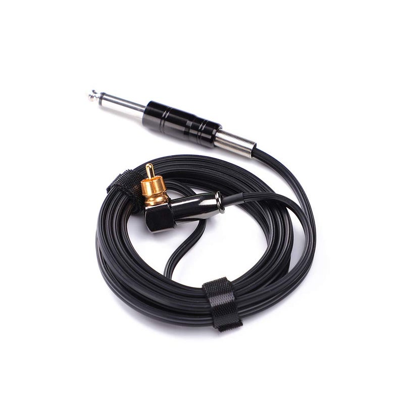 HAWINK Rotary Tattoo Machine Pen Spare Power Cord RCA Connectorï¼ˆBlackï¼‰ P315C-1 - Image 1