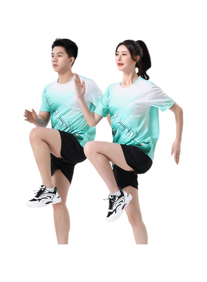 Quick-drying Track And Field Clothing Sports Suit Men's And Women's Physical Examination Short-sleeved Marathon Clothing Running Clothing Fitness Clothing Training Clothing