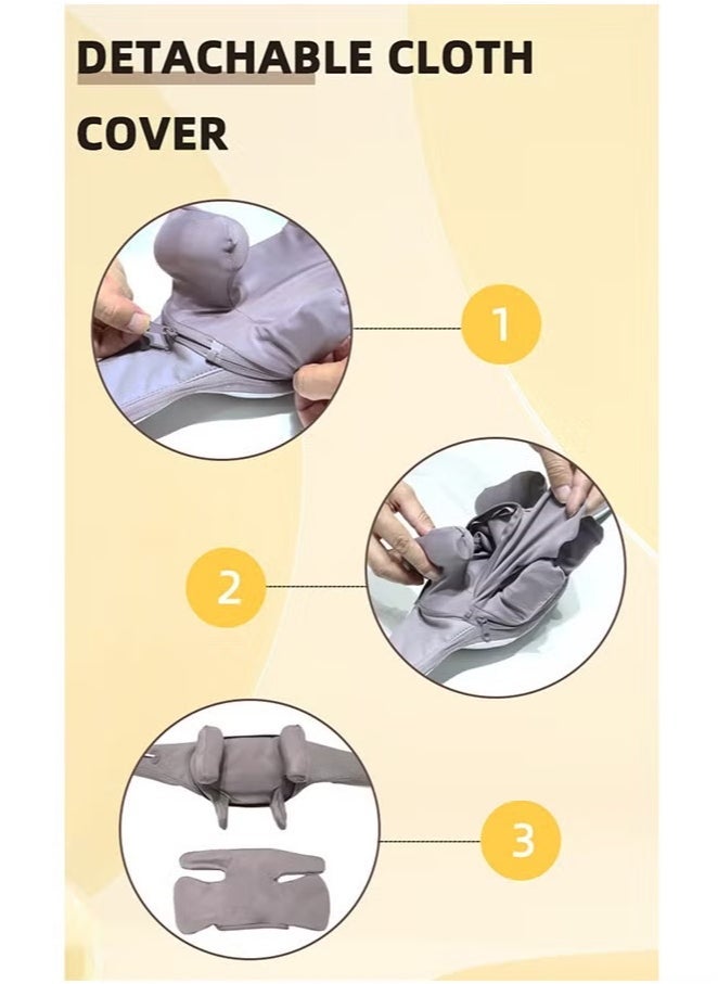 TIGER Mini Neck and Shoulder Massager with Heat – Hands-Free Trapezius Kneading Therapy for Muscle Relaxation and Pain Relief – Portable and Compact Design for Home, Office, and Travel Use – Effective Deep Tissue Massage Device for Stress and Tension Relief - Image 3