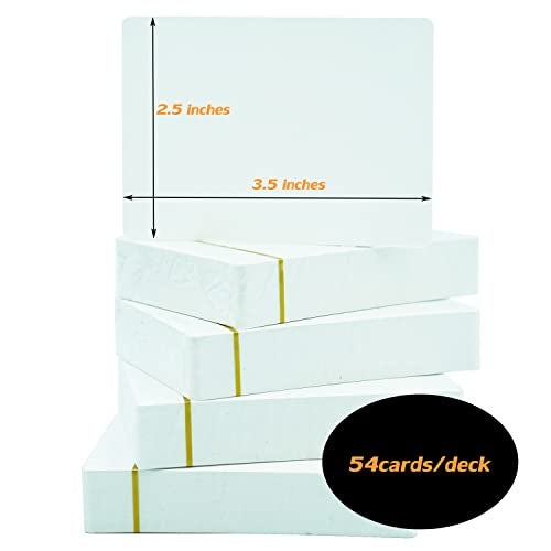 SEETOOOGAMES Blank Playing Cards to Write on 216pcs Poker Size Game Cards - Image 5