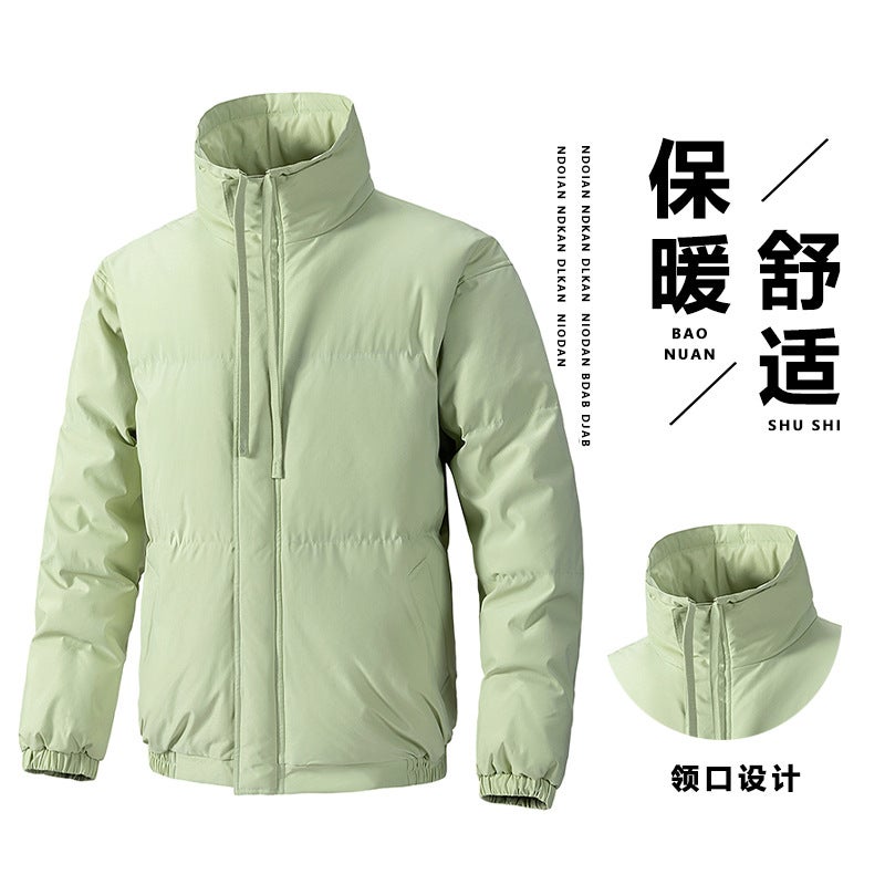 Stand Collar Cotton-Padded Jacket Men'S And Women'S Winter New Cotton-Padded Jacket Cotton-Padded Jacket Relaxed-Fit Thickened Couple'S Cotton-Padded Jacket Men'S Coat - Image 5