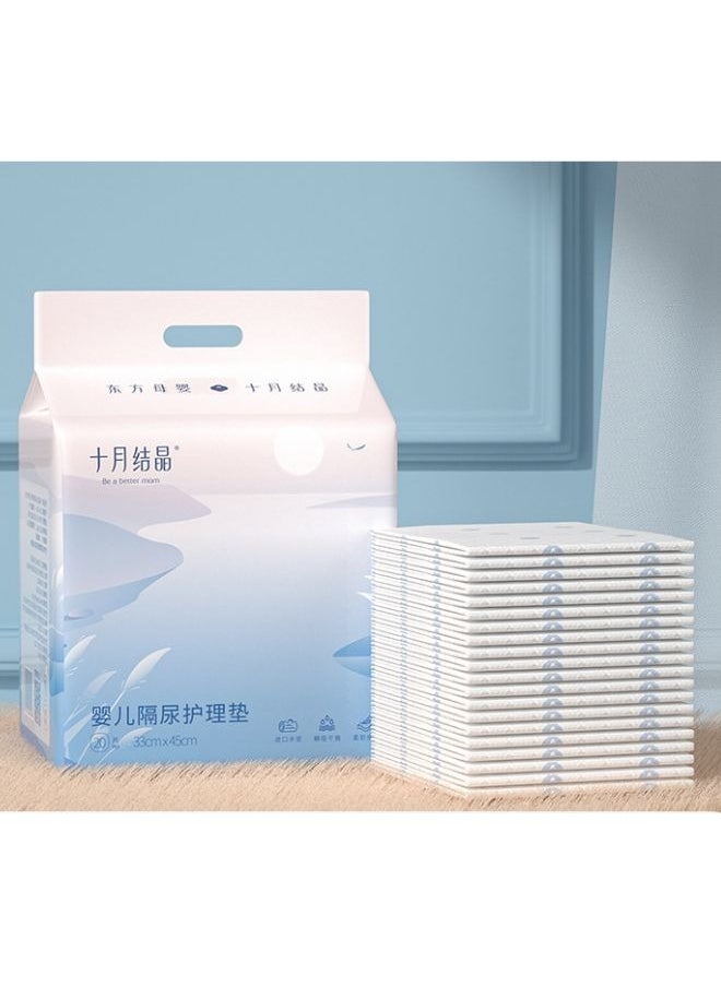 Be a better mom - Disposable Changing Mats, 33x45CM Baby Changing Pads Ultra-Absorbent Soft Leak-Proof Portable Diaper Changing Pad Liners, Pack of 20 - Image 1