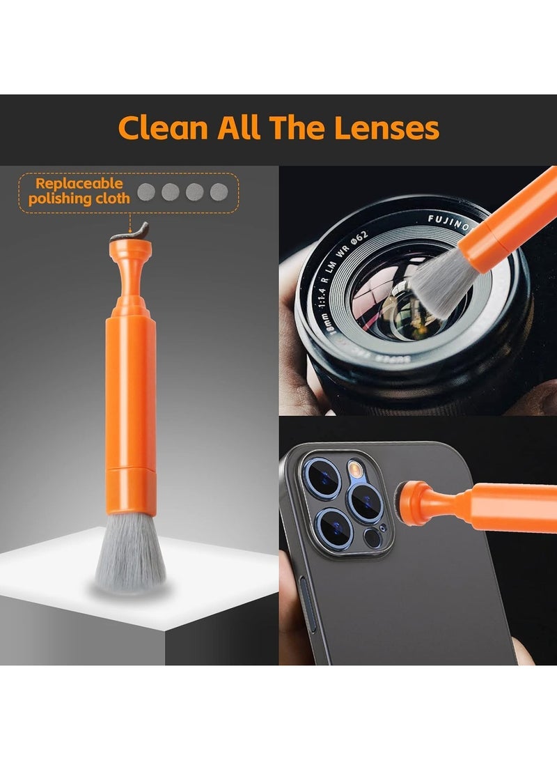 Multi-functional Cleaning Kit – 11 in 1 Multi-Functional Keyboard Cleaning Kit, Portable Electronics Cleaner for Laptop, Mobile, AirPods, MacBook, iPad, PC, Tablet  More (Orange) - Image 5