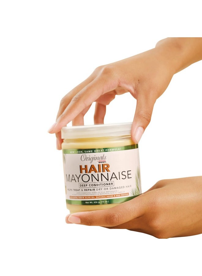 Originals by Africa's Best - Hair Mayonnaise Conditioner 2 Pack 15 Oz Jar Enriched With Natural Botanical Herbal Extracts And Olive Oil To Deep Condition And Repair - Image 1