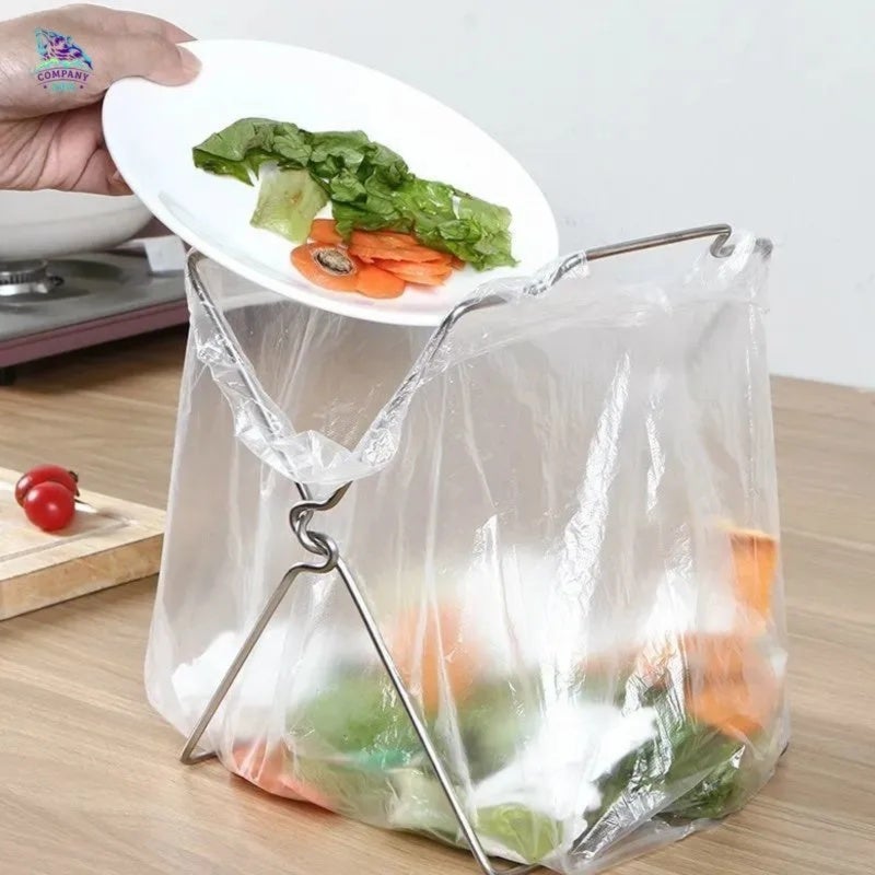 Countertop Trash Holder 17*21*3Cm: Durable Stainless Steel Construction - Sleek Silver Design for Kitchen Countertop Waste Disposal - Image 4